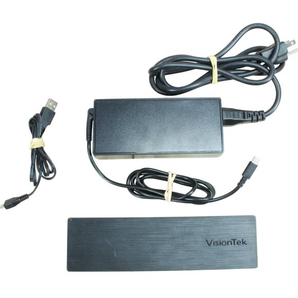 VisionTek VT2500 Triple Display USB-C Docking Station Windows Mac laptop Systems - Picture 1 of 5